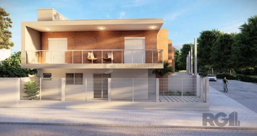 Casa com 2 suítes, sacada, churrasqueira, 1 vaga de garagem, Passo de Torres/SC