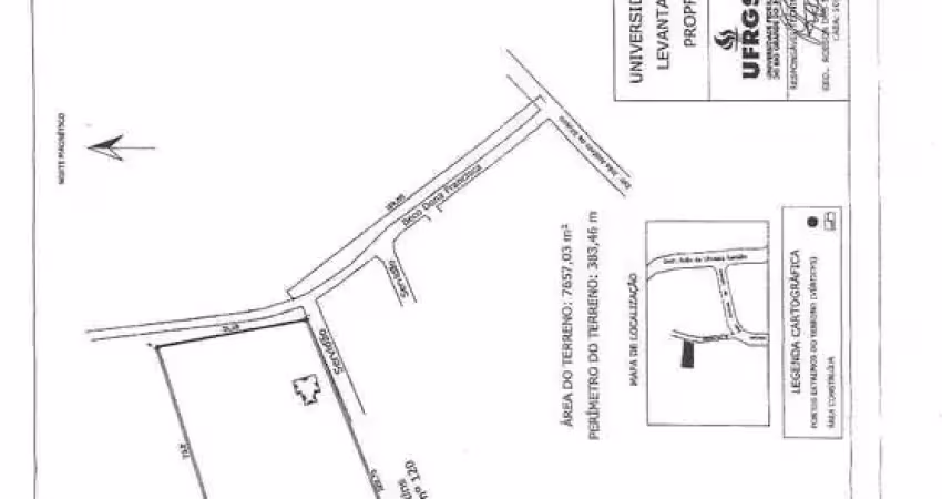 Terreno residencial com 7.657,03 m² no bairro pitinga- porto alegre