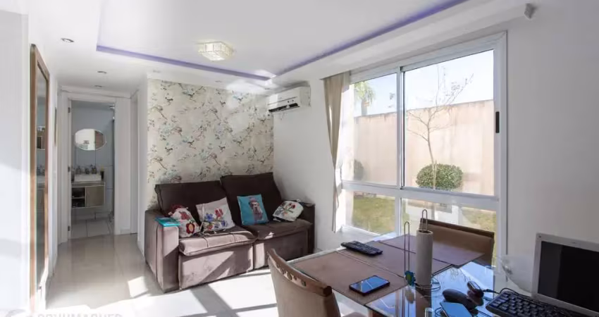 Apartamento térreo, semi mobiliado, com 54,81 m² de área privativa, 3 dormitórios e 1 vaga de garagem2