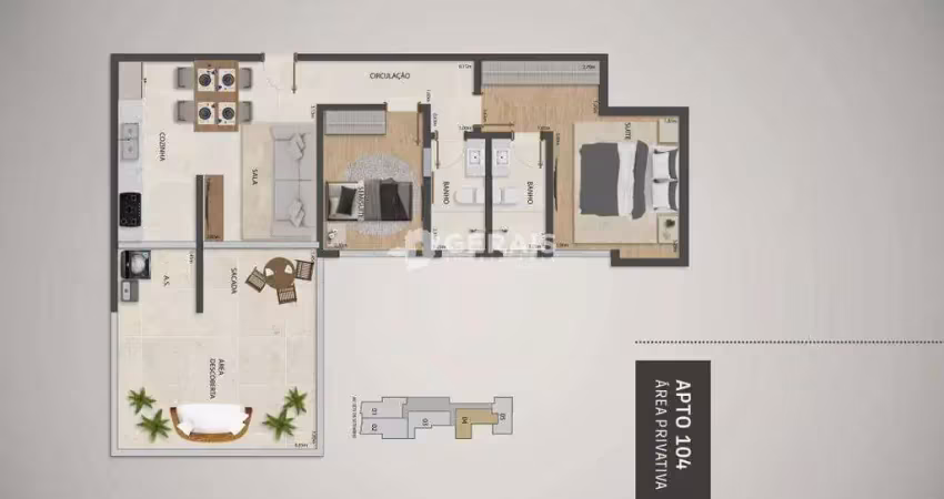 Apartamento à venda, 2 quartos, 1 suíte, 1 vaga, centro - divinópolis/mg