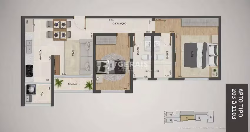 Apartamento à venda, 2 quartos, 1 suíte, 1 vaga, centro - divinópolis/mg