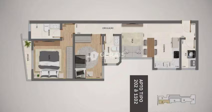 Apartamento à venda, 2 quartos, 1 suíte, 1 vaga, centro - divinópolis/mg