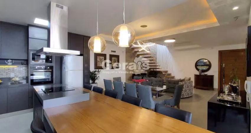 Apto cobertura triplex à venda, 4 quartos, 2 suítes, 4 vagas, sidil - divinópolis/mg