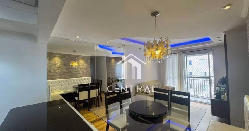 Apartamento no Condomínio Parque do Sol com 3 dormitórios à venda, 64 m² por R$ 430.000 - Ponte Grande - Guarulhos/SP- Condomínio Res. Parque do Sol