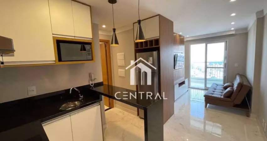 Studio para locação - via alameda - 37m² - 1 vaga - centro guarulhos/sp
