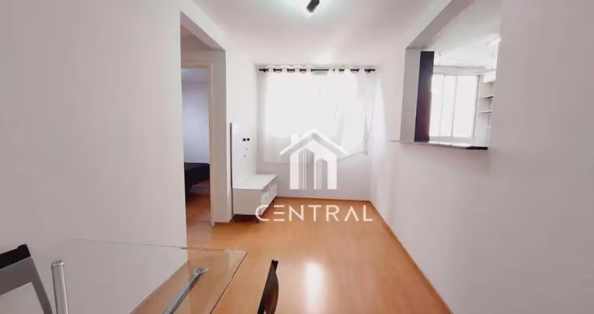 Apartamento mobiliado à venda, 43m², 2 dormitórios, no bairro Vila Augusta, Condomínio Spazio Santa Barbara, Guarulhos/SP