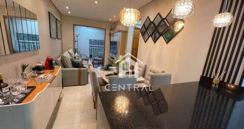 Apartamento a venda - Condomínio Bem Estar - 62m² - 2 Dormitórios - 1 suíte - 1 vaga - Varanda - Vila Rosália Guarulhos/SP
