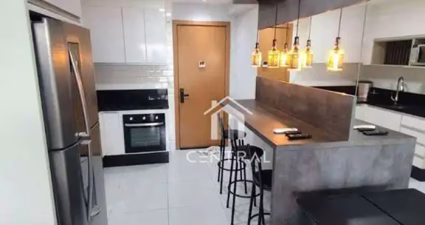 Studio para locação - condomínio via alameda - 37m² - varanda - 1 vaga - centro guarulhos/sp