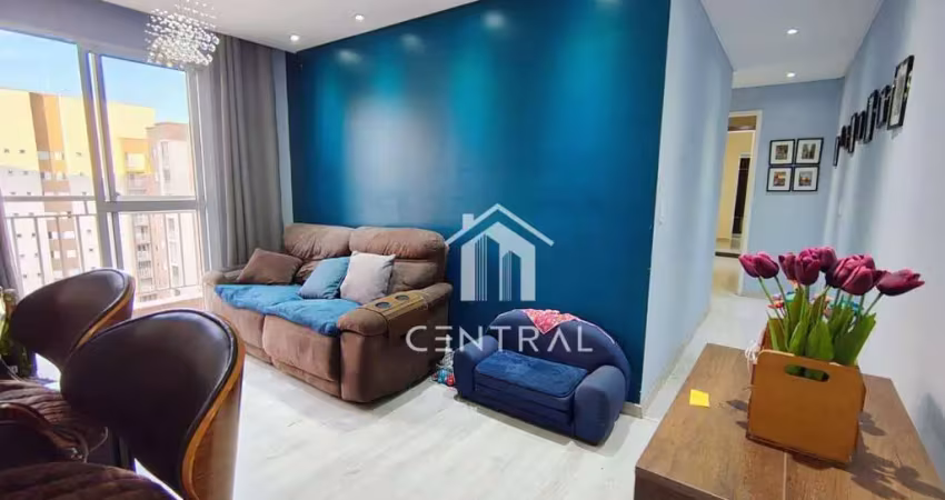 Apartamento com 2 dormitórios e 2 vagas à venda, 58 m² por r$ 520.000 - condomínio parque residence - jardim flor da montanha - guarulhos/sp