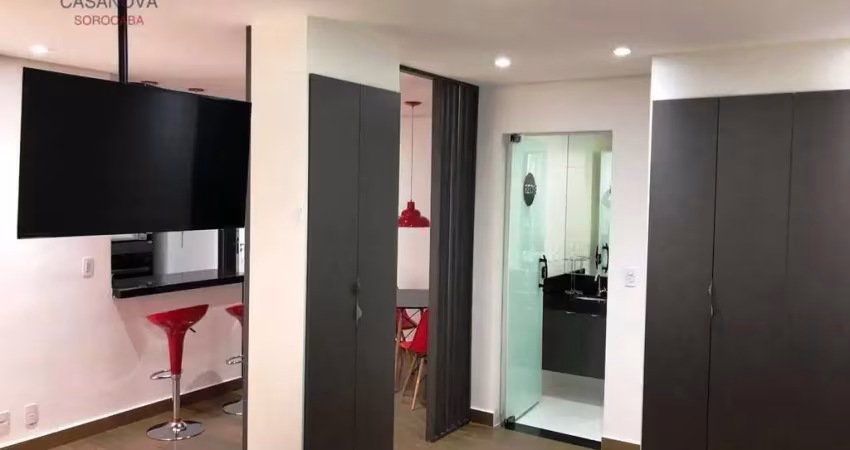 Flat com 1 dormitório para alugar, 44 m² por R$ 3.113/mês - Jardim América - Sorocaba/SP