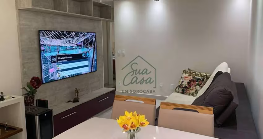 Apartamento com 3 dormitórios para alugar, 80 m² por r$ 2.800/mês - jardim nova manchester - sorocaba/sp
