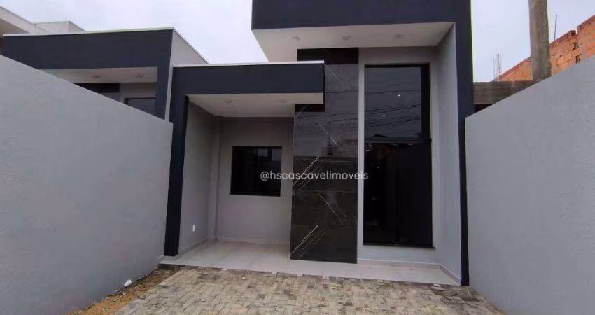 Casa com 2 dormitórios à venda, 60 m² por R$ 385.000,00 - Canadá - Cascavel/PR