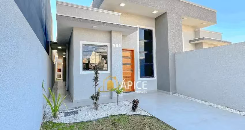 Casa com suíte e espaço gourmet no bairro santa terezinha, fazenda rio grande