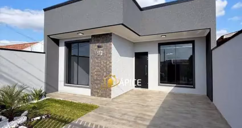 Casa com 3 quartos e espaço gourmet no bairro santa terezinha, fazenda rio grand