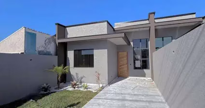 Casa com suíte e espaço gourmet no bairro eucaliptos, fazenda rio grande