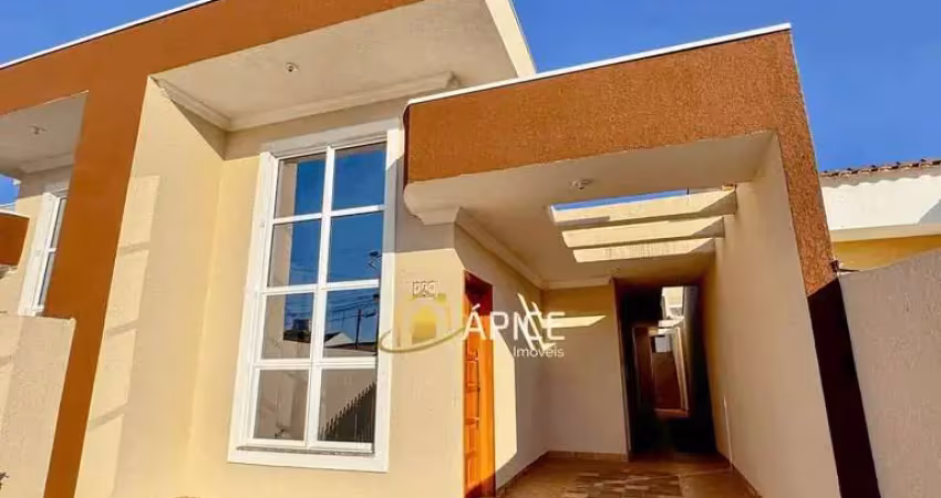 Casa nova com 3 quartos, suíte e área gourmet no bairro iguaçu, frg