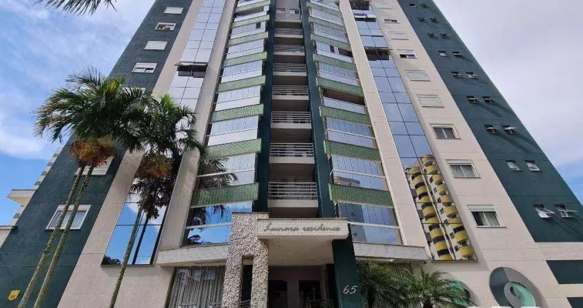 Apartamento com 3 dormitórios para alugar, 125 m² por r$ 4.788,31/mês - vila nova - blumenau/sc