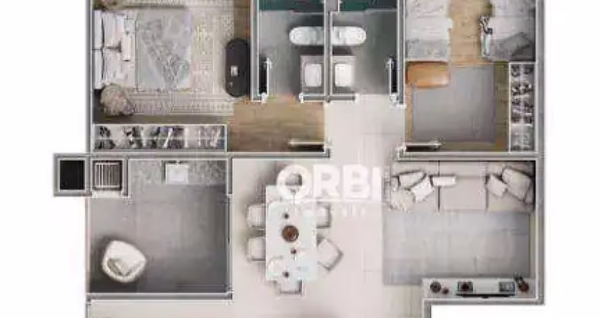 Apartamento com 2 dormitórios à venda, 74 m² por r$ 741.026,44 - gravatá - navegantes/sc
