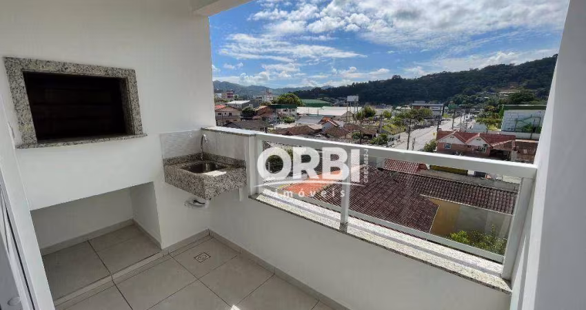 Apartamento com 2 dormitórios para alugar, 60 m² por R$ 1.995,25/mês - Bela Vista - Gaspar/SC