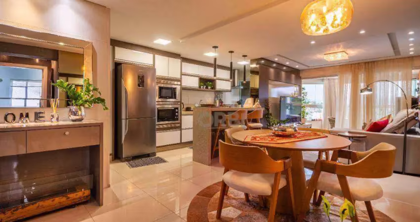 Apartamento com 3 dormitórios à venda, 124 m² por r$ 1.050.000,00 - vila nova - blumenau/sc