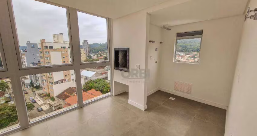 Apartamento com 2 dormitórios e 2 vagas de garagem à venda, 76 m² por r$ 800.000 - velha - blumenau/sc