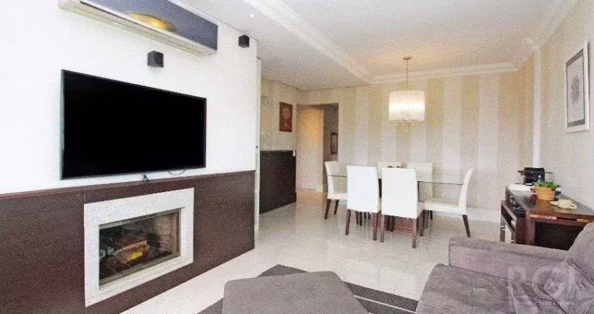 Apartamento para venda  -  2 dormitórios,  1 suite,  andar alto,  lareira, churrasqueira 2 vagas - petrópolis