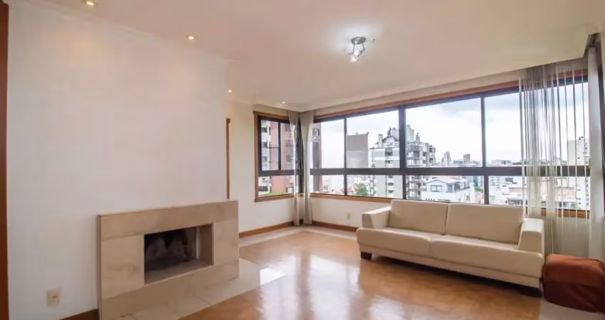 Apartamento com lareira e churrasqueira no higienópolis