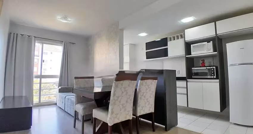 Venda apartamento 1 dormitório mobiliado vista  edificio com infra estrutura garagem igara canoas