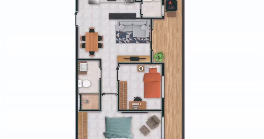 Apartamentos na Penha de 2 dormitórios, 1 vaga 40 m²