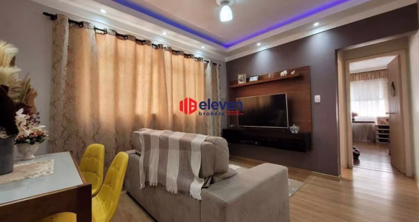 Apartamento aconchegante de um quarto com planejados, 44m² útil por R$ 345.000,00 na Pedro Lessa – Ponta da Praia - Santos/SP