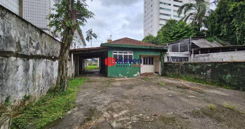 Terreno à venda, investimento, excelente localização no Macuco, Santos-SP