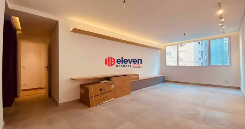 Apartamento reformado com vista para o mar e 3 dormitórios no gonzaga