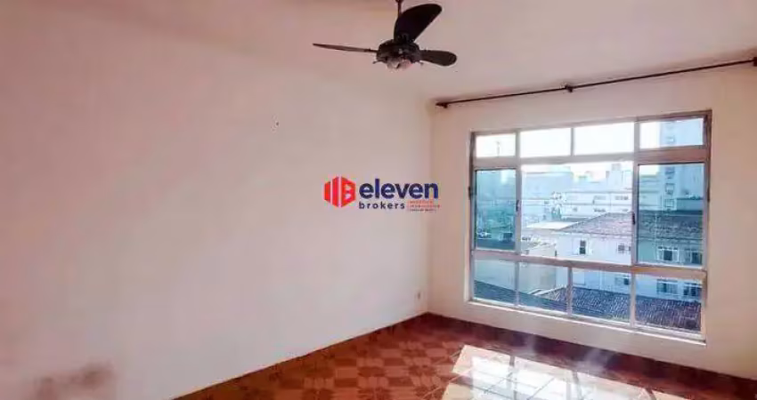 Amplo apartamento à venda no bairro aparecida com 02 dormitórios santos s/p.
