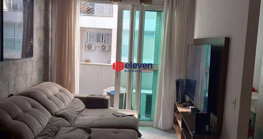 Apartamento tipo Flat no Gonzaga - 2 dormitórios,1 banheiro e lavabo- garagem - lazer completo