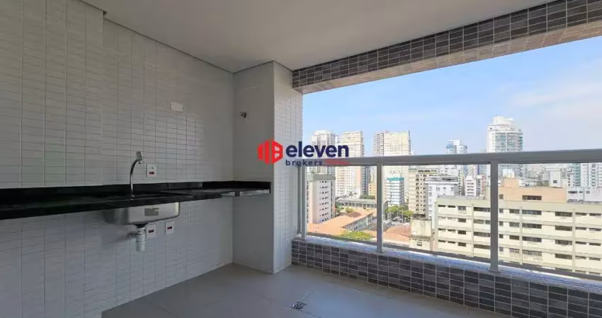Apartamento novo com 2 dormitórios e varanda gourmet no lacca vila rica, santos-sp.