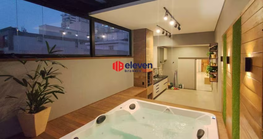Cobertura Penthouse a 100 Metros da Praia na Pompéia – Conforto e Exclusividade