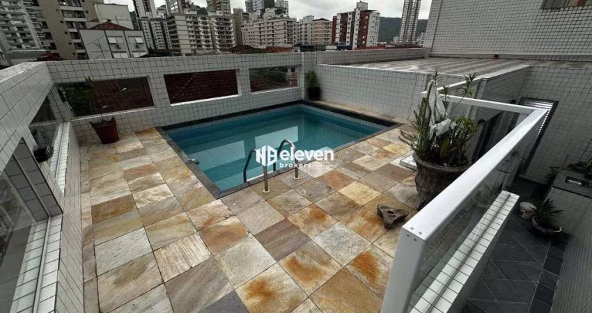 Cobertura Duplex à Venda – 4 Dormitórios (2 Suítes) | 199m² | Pompéia, Santos/SP