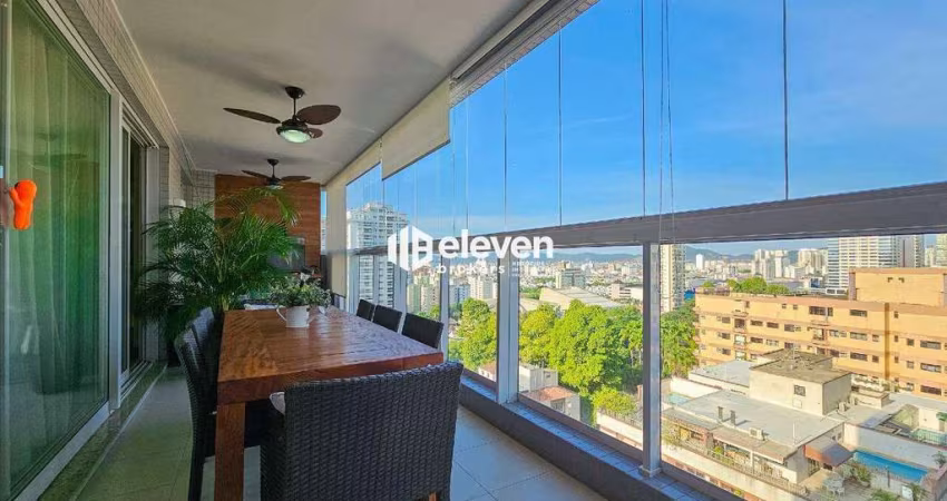 Apartamento Alto Padrão com 3 Suítes, Sacada Gourmet e Elevador Exclusivo E VISTA MAR – Embaré, Santos/SP