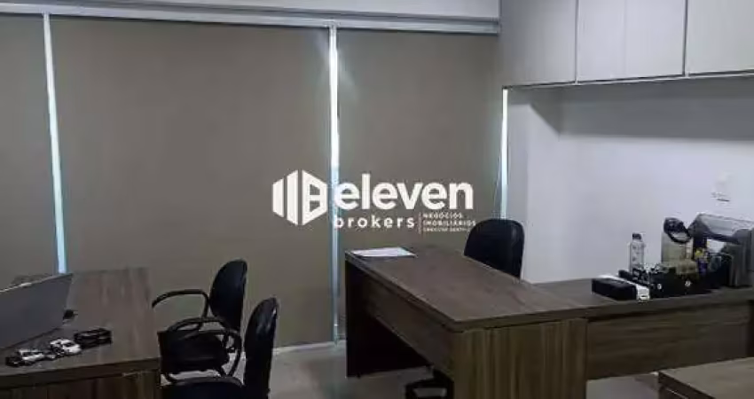 Sala comercial com 42m² – andar alto | prédio corporativo moderno em santos/sp