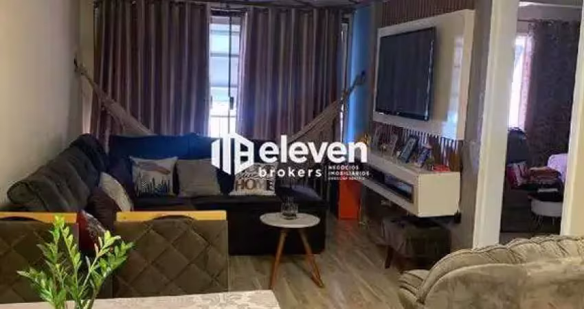 Amplo e aconchegante – 2 dormitórios com garagem fechada | 100m² – santos/sp