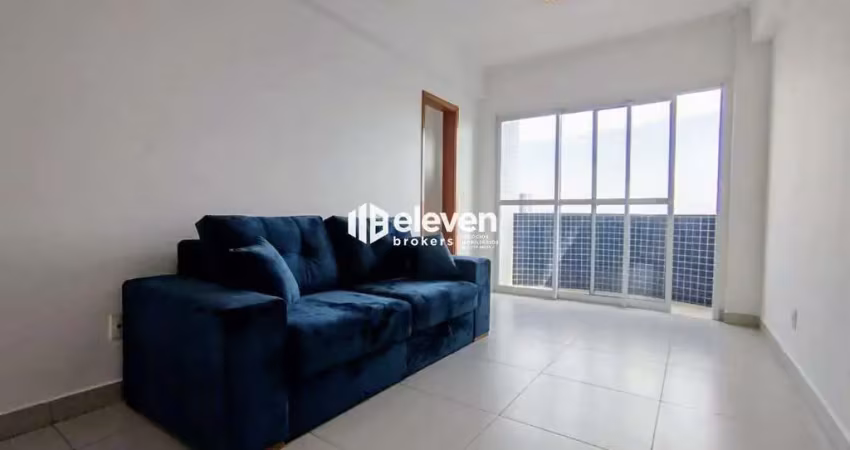 Locação apartamento com 1 suíte e vaga demarcada - ponta da praia/santos