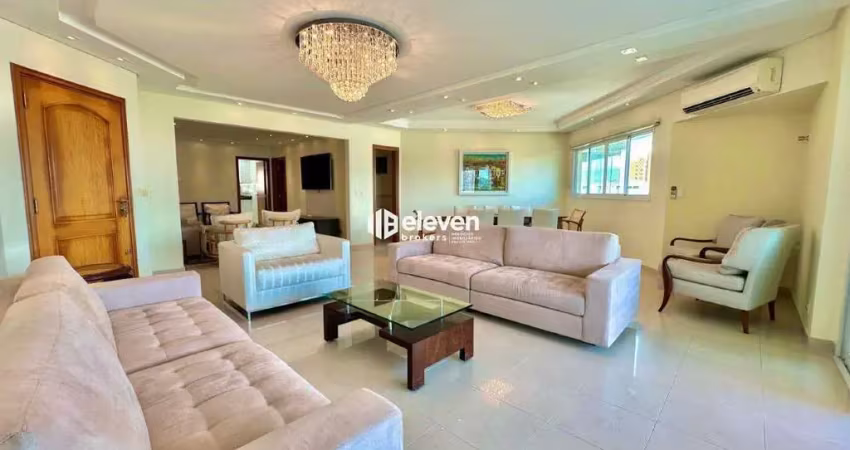 Apartamento 199m² na ponta da praia – 3 suítes, 3 vagas, vista livre em condomínio clube completo