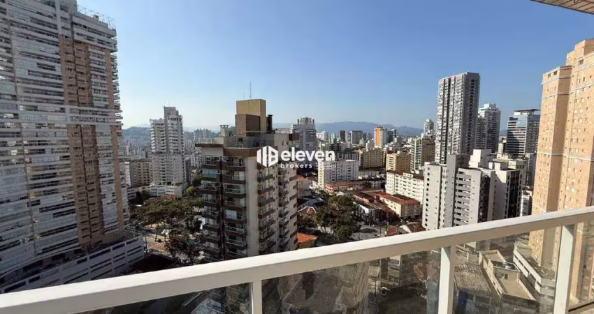 Apartamento para aluguel, 3 quartos, 2 suítes, 1 vaga, gonzaga - santos/sp