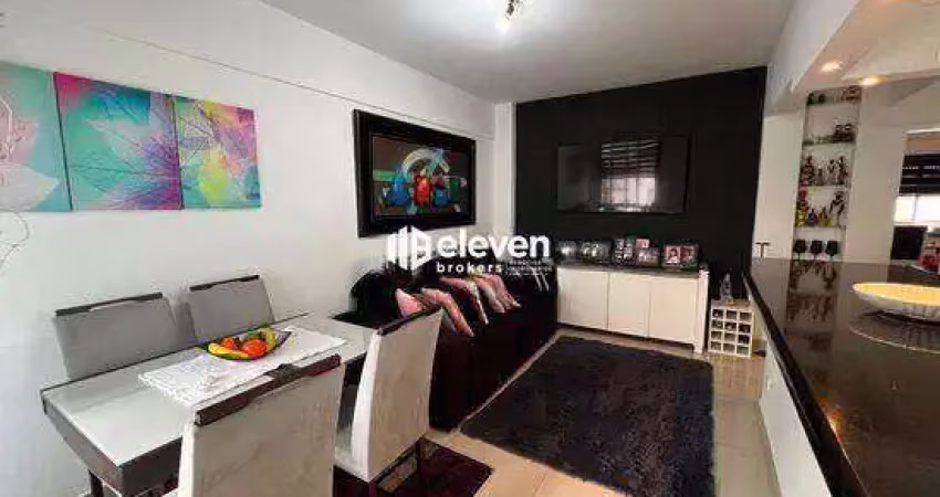 Apartamento 2 dormitórios à venda, uma quadra da praia – canal 4, boqueirão, santos/sp