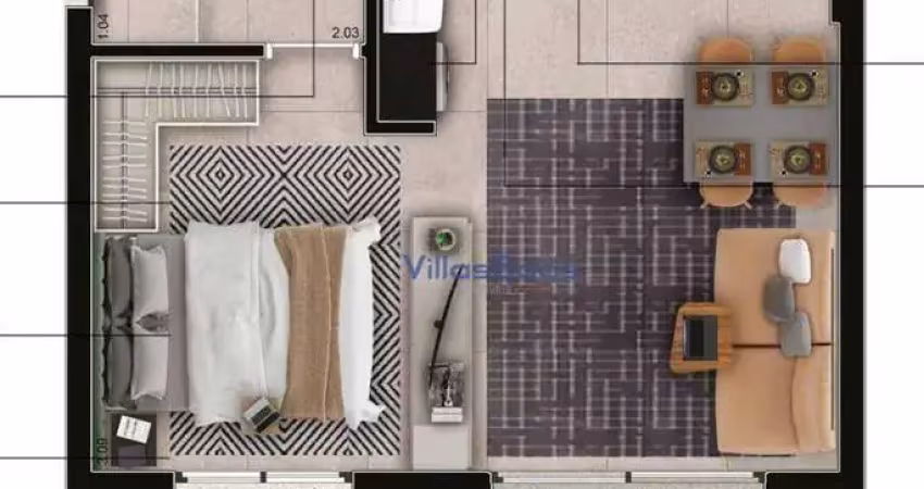 OPORTUNIDADE!! Apartamento com 1 dormitório à venda, 33 m² por R$ 450.000 - Jardim Esplanada II - São José dos Campos/SP
