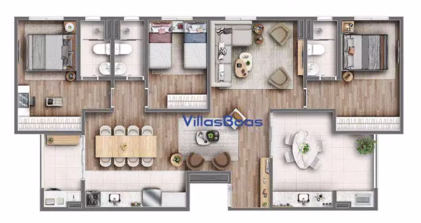 Apartamento com 3 quartos à venda na Rua Alteia, Jardim Ismênia, São José dos Campos