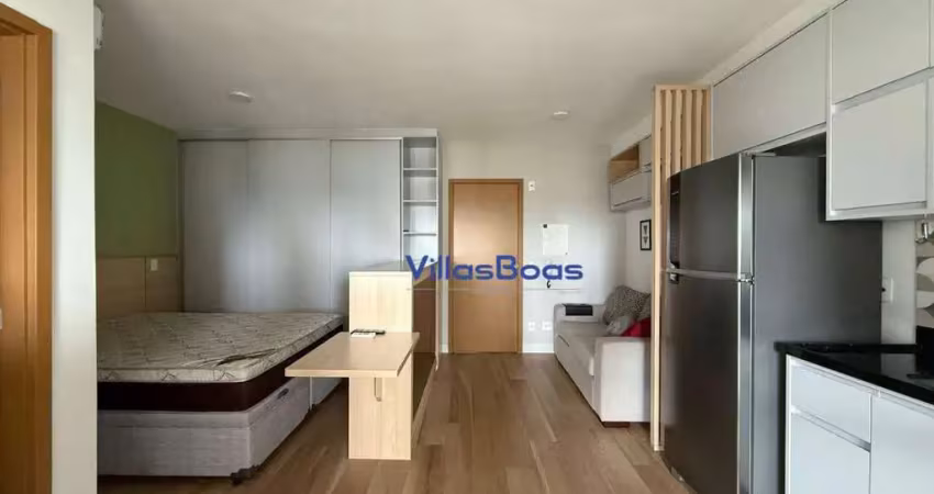 Apartamento totalmente mobiliado, com 1 dormitório no Jardim Aquarius!