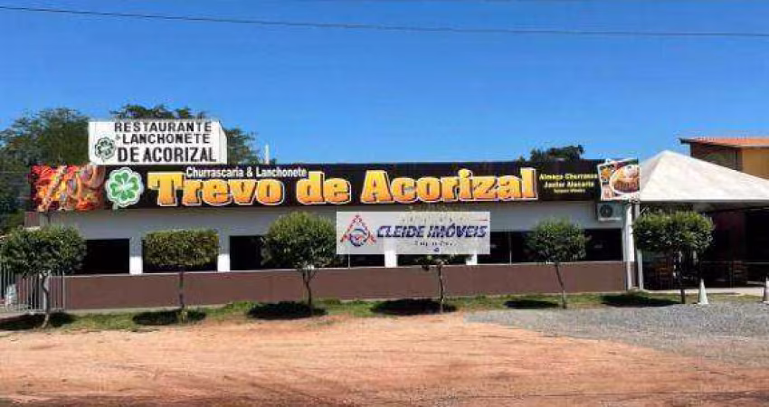 Restaurante  funcionando e incluindo o Salão com 1000,00 de terreno e 450,00 de área construída a venda R$1.000.000,00 no Trevo de Acorizal-MT