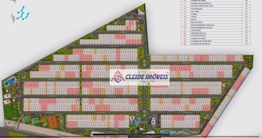 Terreno Ginco Florais do Cerrado  à venda, 200 m² por R$ 220.000  - Cuiabá/MT