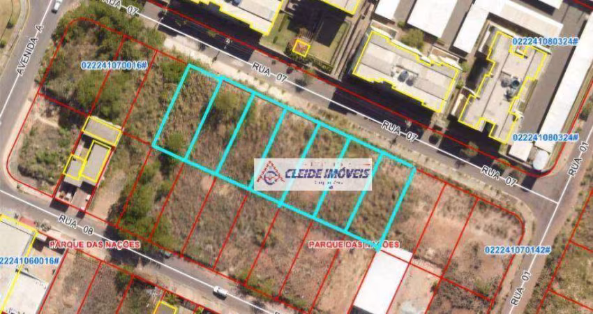 Área com 7 lotes,  1750 m² por R$ 840.000 - Parque das Nações - Cuiabá/MT